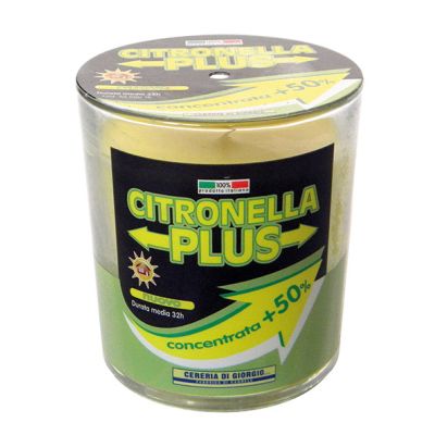 Candela in bicchiere Citronella Plus