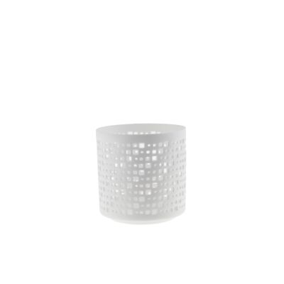 Porta tealight in porcellana traforato Ø 8,8 cm h 8,8 cm