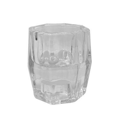 Porta candele  e  tealight 2 in 1 in vetro 5,9 x 5,9 x 6 cm