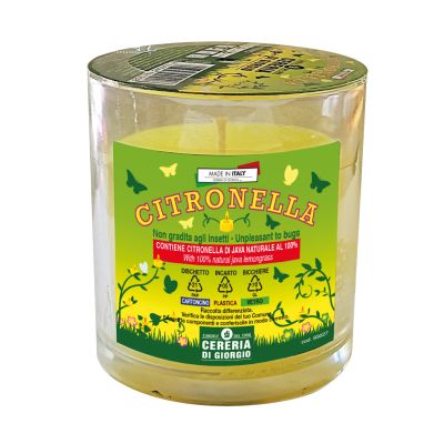 Candela in bicchiere Citronella 
