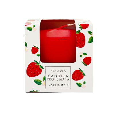 Candela Profumata Pocket Season diametro 6 cm altezza 5,5 cm - Primavera/Estate - Fragola 